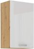 Hängeschrank 50 cm Eiche Artisan + Weiß Hochglanz Küchenzeile Küchenblock Küche Bild 5