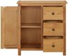 Küchenschrank, Büroschrank 70x35x75 cm Massivholz Eiche Bild 3