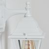 hofstein Außen-Wandleuchte Wandlampe abwärts in antikem Look aus Metall/Glas in Weiß/Klar, ohne Leuchtmittel, im klassischen Landhaus-Stil, Außenleuchte für Terrasse, E27, IP44 Bild 3
