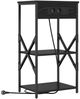 vidaXL Nachttisch Schwarz Eichen-Optik 41 x 31 x 76 cm Holzwerkstoff 859525 Bild 2