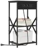 vidaXL Nachttisch Schwarz Eichen-Optik 41 x 31 x 76 cm Holzwerkstoff 859525 Bild 3