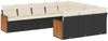 vidaXL 10-tlg. Garten-Sofagarnitur mit Kissen Schwarz Poly Rattan 3260418 Bild 2
