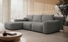Selsey 'Carnos' Ecksofa mit Schlaffunktion, Ballkissen, Chenillebezug, Dunkelgrau, linksseitig Bild 3