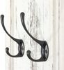 2er-Set Garderobe Wandgarderobe Garderobenpaneel Wandhaken 109 x 28 x 4 cm ~ weiß shabby Bild 5