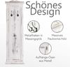 2er-Set Garderobe Wandgarderobe Garderobenpaneel Wandhaken 109 x 28 x 4 cm ~ weiß shabby Bild 2
