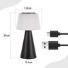 ZMH Batteriebetriebene Nachttischlampe, LED-Nachttischlampe – 3600 mAh, kabellose Tischlampe, Touch-Tischlampe, dimmbare Lampe mit USB-Aufladung, schwarz, batteriebetriebene Tischlampe Bild 4