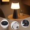ZMH Batteriebetriebene Nachttischlampe, LED-Nachttischlampe – 3600 mAh, kabellose Tischlampe, Touch-Tischlampe, dimmbare Lampe mit USB-Aufladung, schwarz, batteriebetriebene Tischlampe Bild 3