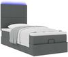 vidaXL Ottoman-Bett mit Matratze & LEDs Dunkelgrau 100x200 cm Stoff 3313900 Bild 6