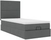 vidaXL Ottoman-Bett mit Matratze & LEDs Dunkelgrau 100x200 cm Stoff 3313900 Bild 7