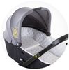 Chipolino Kinderwagen Einlage, Kopfkissen Sternenmuster, atmungsaktiv universal beige Bild 2