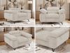 Einzelsessel, Polstersessel PETER mit verstellbaren Armlehnen und Kopfstütze, 1-Sitzer Sofa, Ohrensessel, Wellenfeder - Beige Cord Bild 2