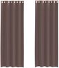vidaXL Voile Vorhänge mit Ösen 2 Stk. Braun 140x260 cm 4102069 Bild 2