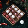 ABC 16-teiliges Aufbewahrungsbox-Set, für Weihnachten, weiß, Polyester, 7 x 25 x 25 cm Bild 4