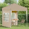 vidaXL Pop-up Partyzelt 195 x 195 x 245 cm Creme Oxford-Stoff 42019724 Bild 3