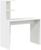 vidaXL Schreibtisch mit Regal Weiß 102 x 50 x 124 cm Holzwerkstoff 869354 Bild 2