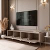 ALLHOUSE24 TV-Schrank LUMINA 200 mit LED Metallfüßen, Griffen, modern Lowboard, Unterschrank Gesamtbreite 200 cm Bild 4