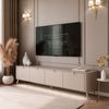 ALLHOUSE24 TV-Schrank LUMINA 200 mit LED Metallfüßen, Griffen, modern Lowboard, Unterschrank Gesamtbreite 200 cm Bild 2