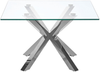 Couchtisch Glas Silber quadratisch 70x70 cm STARLIGHT Bild 4