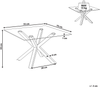 Couchtisch Glas Silber quadratisch 70x70 cm STARLIGHT Bild 2