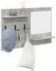 vidaXL Wandmontierter nachttisch mit Regal Beton Grau 90 x 10 x 50 cm 874518 Bild 3