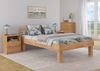 Bett Holzbett Überlänge Buche natur massiv mit hohen Füßen ohne Zubehör V-60.80-220-H Bild 2