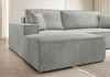 Selsey 'Farese ' Ecksofa mit Cordbezug, Schlaffunktion und Stauraum, Hellgrau, links Bild 3