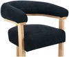 Vente-unique - LIVELIA Stuhl Stoff Grau - B 60 cm x H 78 cm x L 64 cm Bild 4