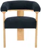 Vente-unique - LIVELIA Stuhl Stoff Grau - B 60 cm x H 78 cm x L 64 cm Bild 2