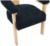 Vente-unique - LIVELIA Stuhl Stoff Grau - B 60 cm x H 78 cm x L 64 cm Bild 5