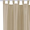 Gardine Blickdicht mit Schlaufen ( Taupe hell ) in 140x145cm ( Breite x Höhe ) Bild 2
