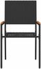 vidaXL Garten Stapelstühle 2 pcs Schwarz und Braun 54 x 56 x 90 cm 42006825 Bild 5