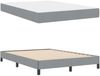 vidaXL Boxspringbett mit Matratze Hellgrau 160 x 200 cm Stoff 3398500 Bild 5