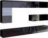 AX LIVING Möbel im Wohnzimmer Kossana 4 – 255 cm Breite, Schwarz Bild 3