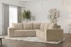 Ecksofa Designersofa ESTELLE in Stoff Abriamo Beige Seite Universal Bild 2
