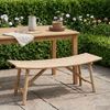 vidaXL Gartenbank Natur 110 x 45 x 50 cm Bambus 42028234 Bild 3