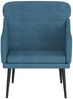 vidaXL Sessel Blau 63x76x80 cm Samt 351444 Bild 3