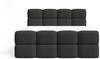 GRAINGOLD Rivon Doppelbett 160x200, Boxspringbett, zwei Bettkästen, mit Kopfteil, Modern Stil, Bouclé-Stoff, Schwarz Bild 5