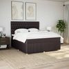 vidaXL Boxspringbett mit Matratze Dunkelbraun 180x200 cm Stoff 3294445 Bild 5