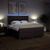 vidaXL Boxspringbett mit Matratze Dunkelbraun 180x200 cm Stoff 3294445 Bild 4