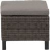 Corido Hocker, charcoal-grey Alu, Geflecht, inkl. Kissen Bild 2