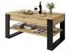 TREND WERK Couchtisch Lift-Couchtisch höhenverstellbar Sofatisch 92×54 cm mit Stauraum, verstecktem Fach Wohnzimmertisch Holz modern Bild 3