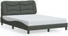 vidaXL Bettgestell mit LED ohne Matratze "Hvar" Dunkelgrau 140x200 cm Stoff 3213705 Bild 5