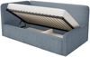 Selsey Fanko –Jugendbett 90x200 cm mit Kopfteil links, Plüsch, Blau Bild 4
