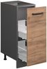 Apothekerschrank R-Line Goldkraft Eiche 30 cm AP Marmor Vicco Bild 4