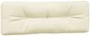 vidaXL Palettenkissen 2-tlg., Stoff, Creme Bild 5