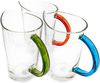 Karaffe mit Griff aus Glas, 1,3 Liter, 20 x 16 cm Transparent Glaskaraffe Blau Bild 5