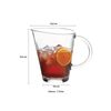 Karaffe mit Griff aus Glas, 1,3 Liter, 20 x 16 cm Transparent Glaskaraffe Blau Bild 3