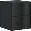 vidaXL Wandmontierter Nachttisch 2 pcs Schwarz 33 x 34,5 x 40 cm 898468 Bild 3