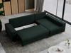 Mks Möbel 'Dorian L-Form' Ecksofa mit Bettkasten, 242 x 138 x 85 cm, Grün, Velvet Bild 3