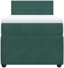 vidaXL Boxspringbett mit Matratze Dunkelgrün 80x200 cm Samt 3287593 Bild 4